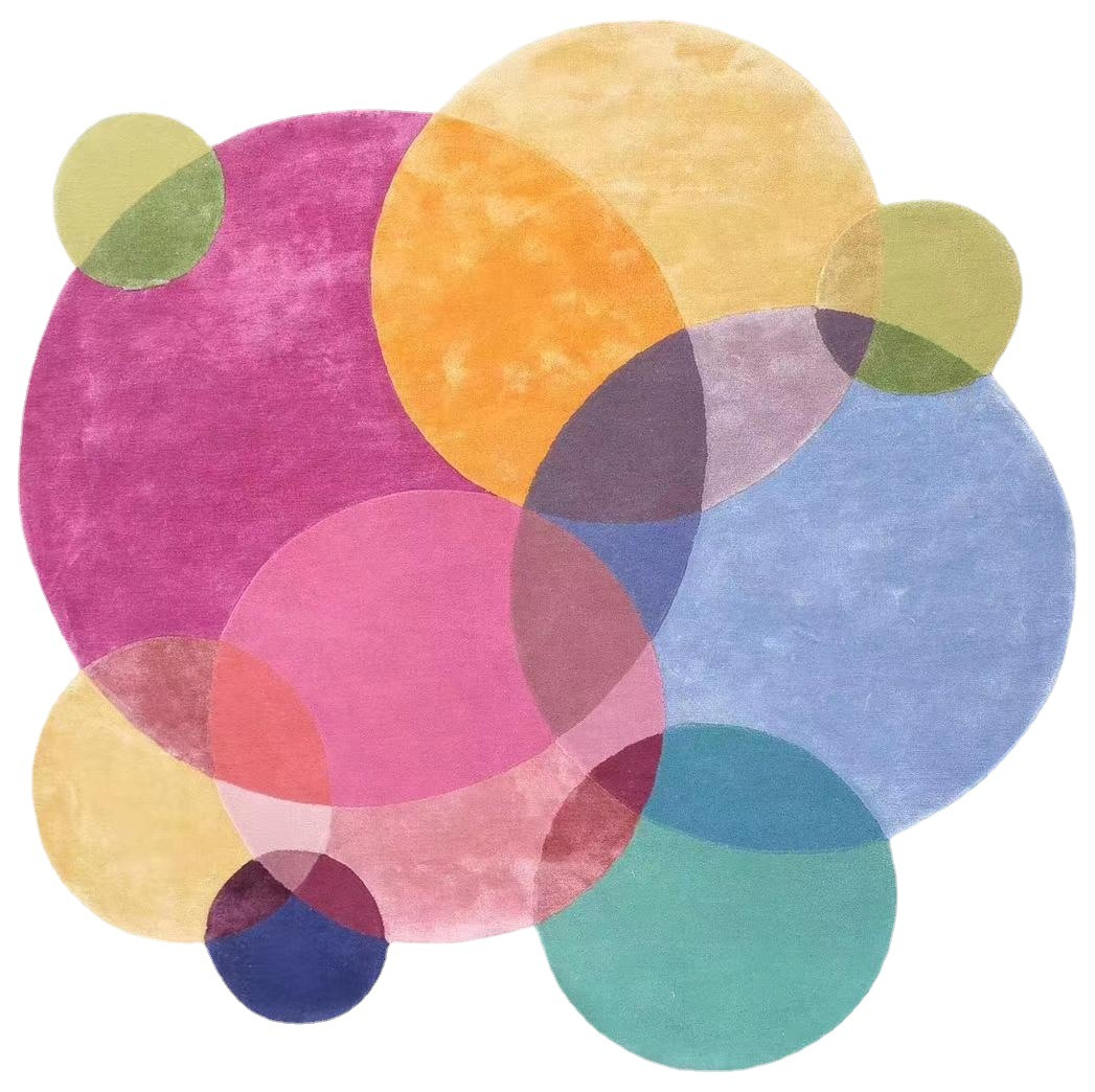 Pure handmade custom wool floor mat