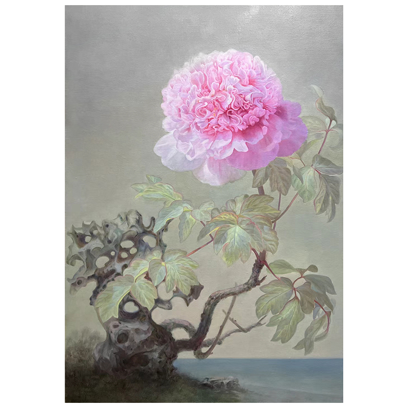 Flower Peony Hanging Painting