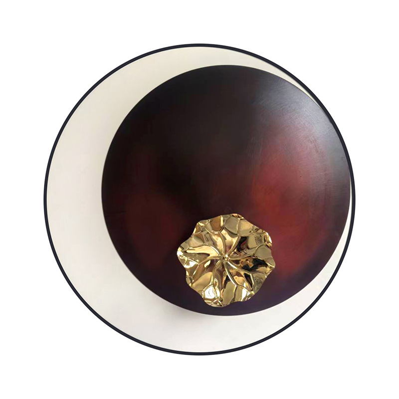 Modern simple round wall painting