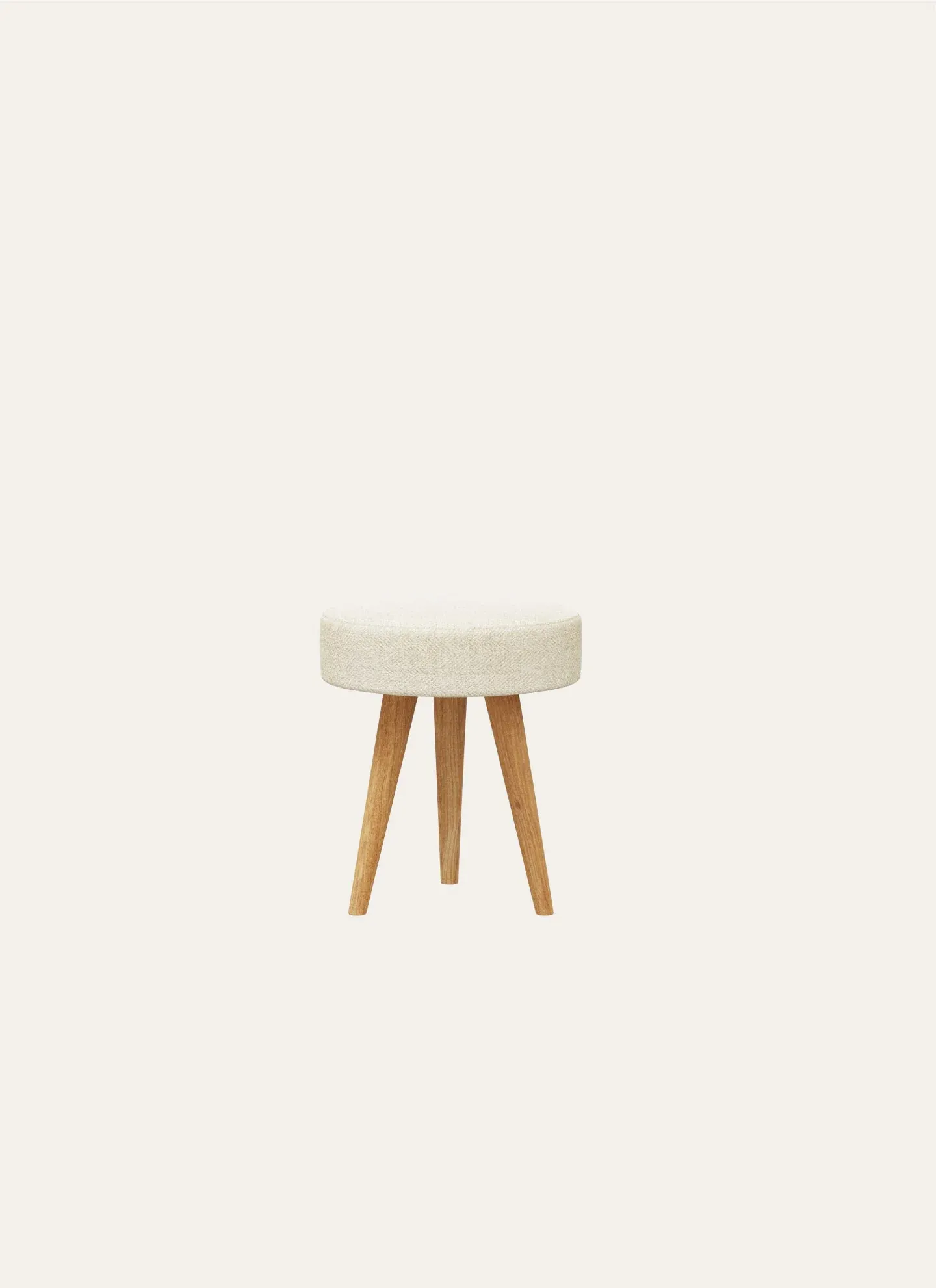 ATLAS POUF - 40 CM, CREAM