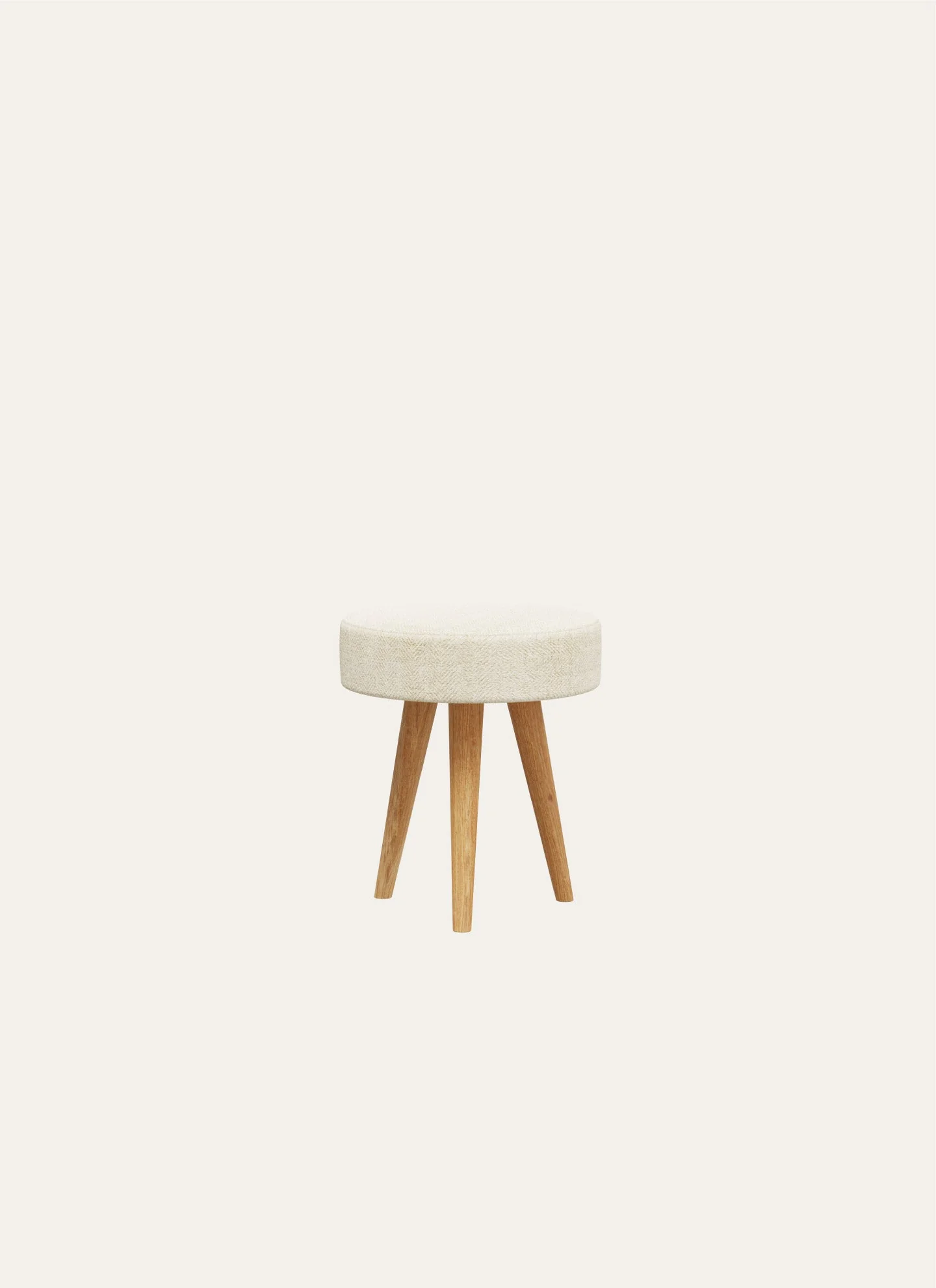 ATLAS POUF - 40 CM, CREAM