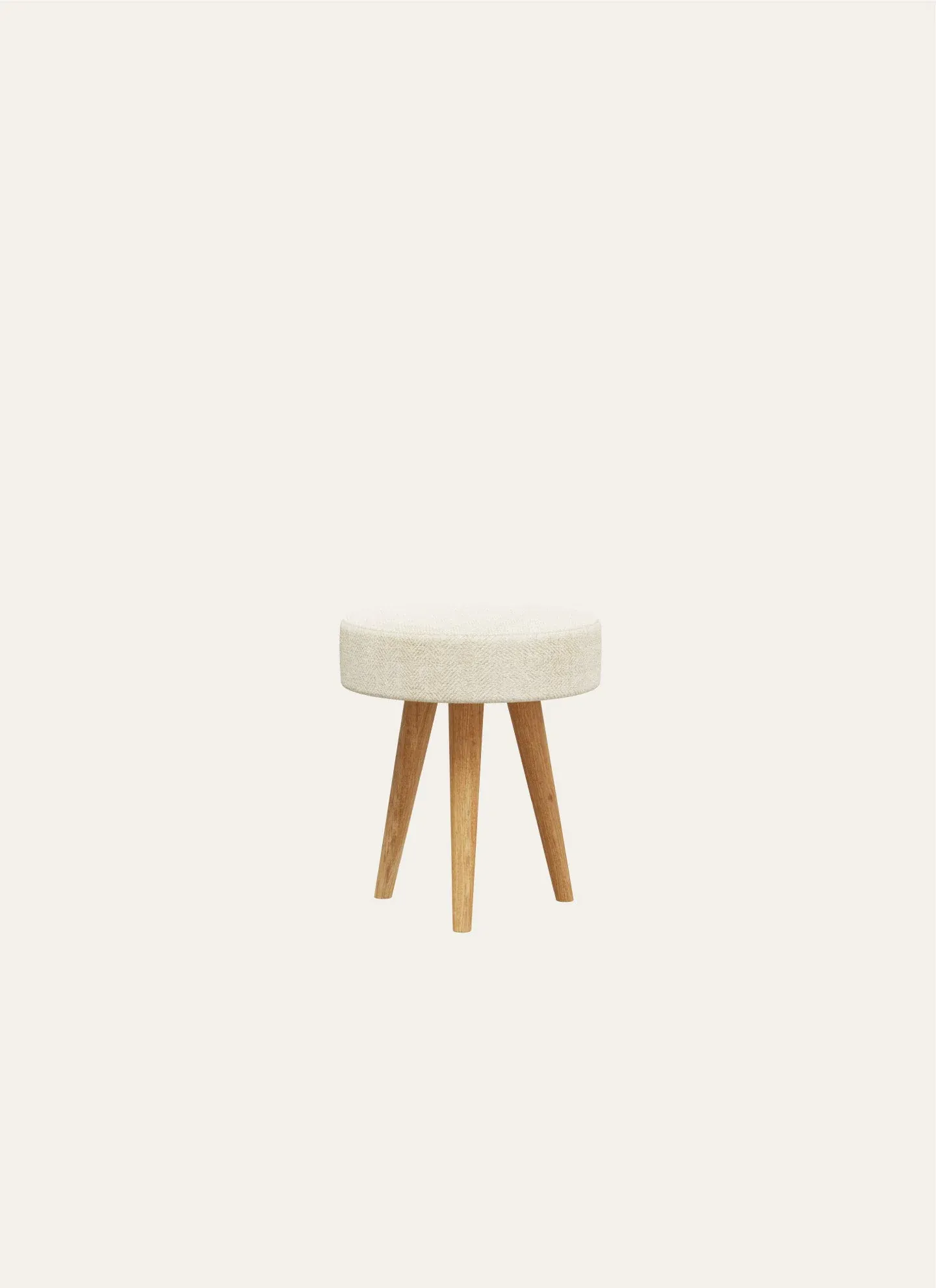 ATLAS POUF - 40 CM, CREAM