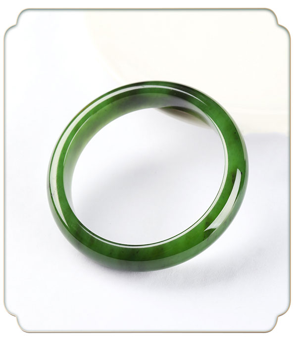 Emerald Green Chinese Style Natural Hetian Jadeite Jade Bangle for Women-03