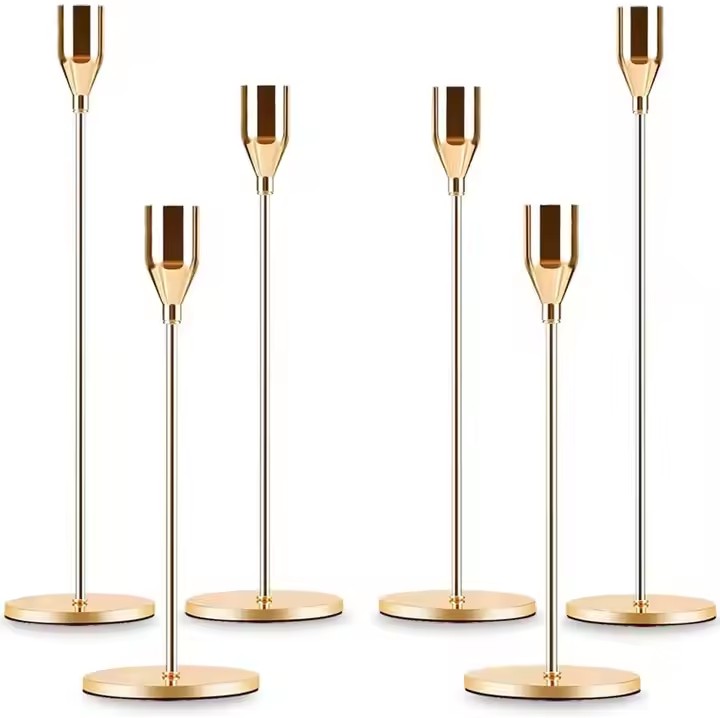 Christmas Decoration Home Candle Holder Gold for Sale