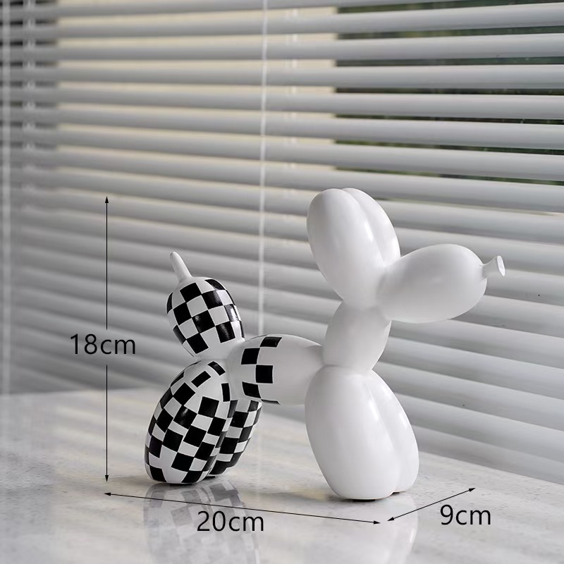 Resin craft balloon dog figurine TV cabinet wine cabinet living room