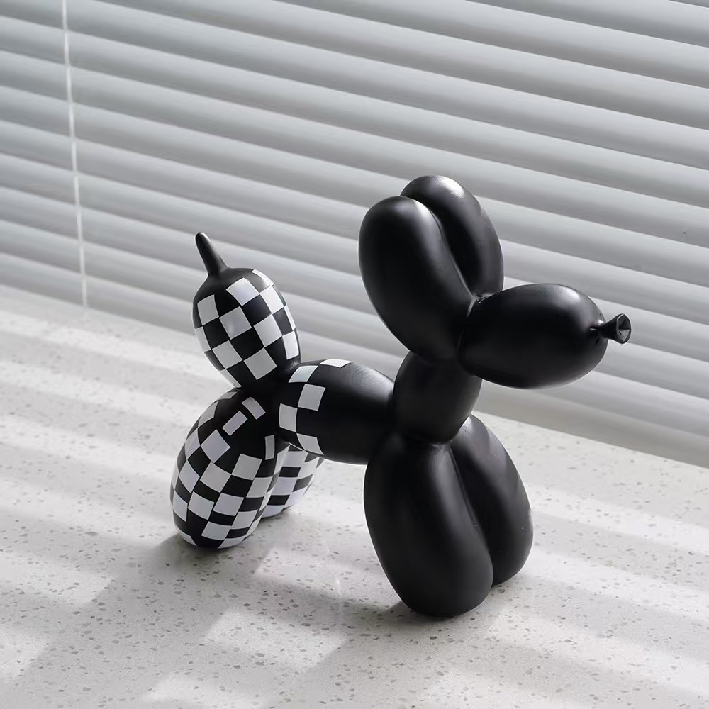 Resin craft balloon dog figurine TV cabinet wine cabinet living room 