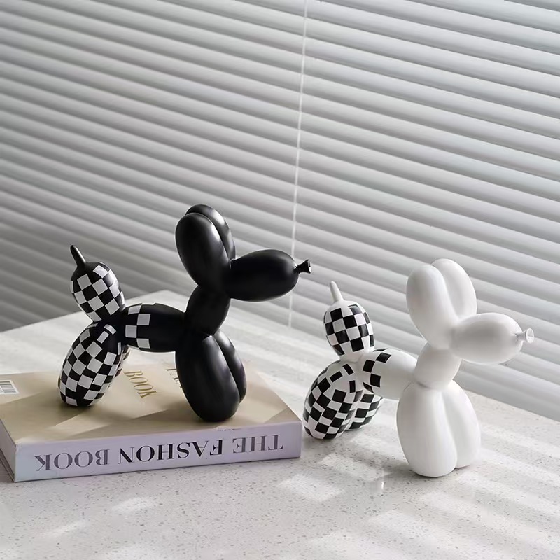 Resin craft balloon dog figurine TV cabinet wine cabinet living room 