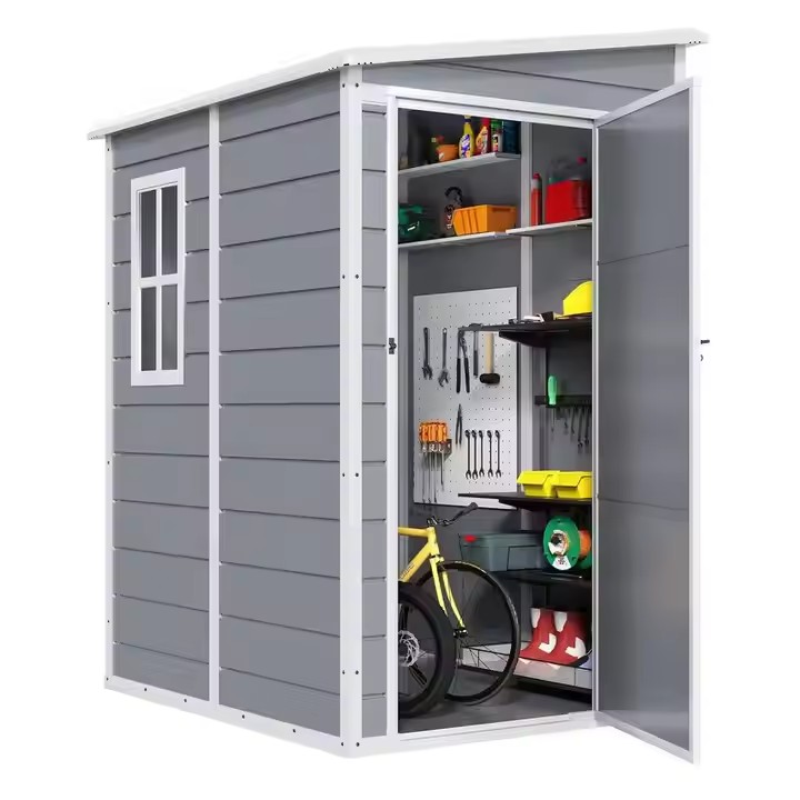 Waterproof Outdoor Plastic Garden Shed Small Lean to Shed for Garden Tools