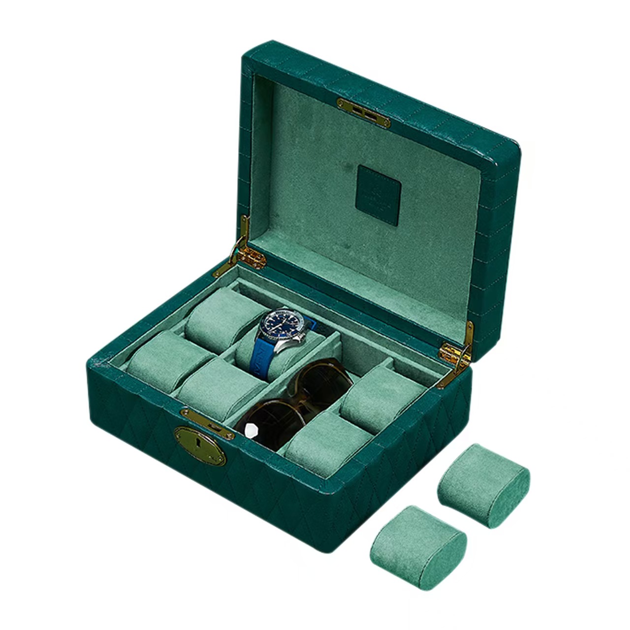 High-quality multi-slot jewelry counter jewelry leather case