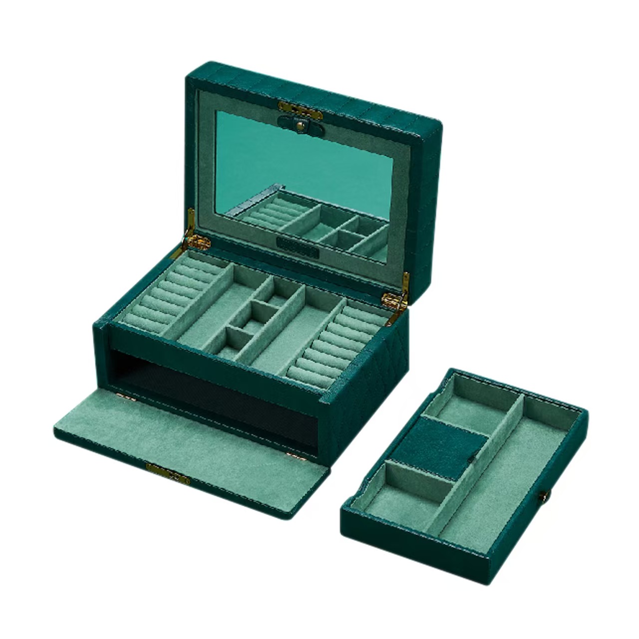High-quality multi-slot jewelry counter jewelry leather case