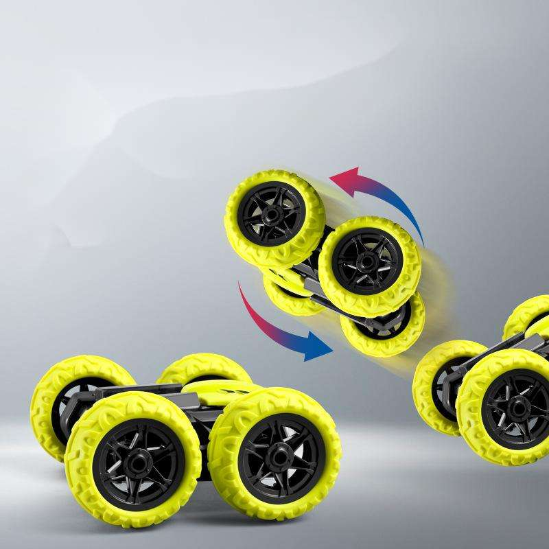RC Stunt Car Double Sided Twist Car with LED Light Popular Decorative Remote Control Model