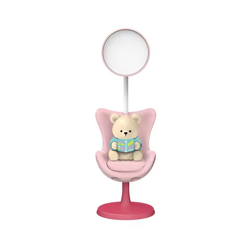 Cute Cartoon Bear Doll USB-Powered Button Control Table Lamp 
