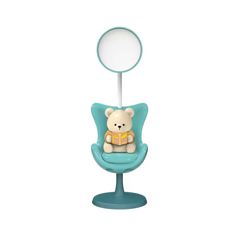 Cute Cartoon Bear Doll USB-Powered Button Control Table Lamp 