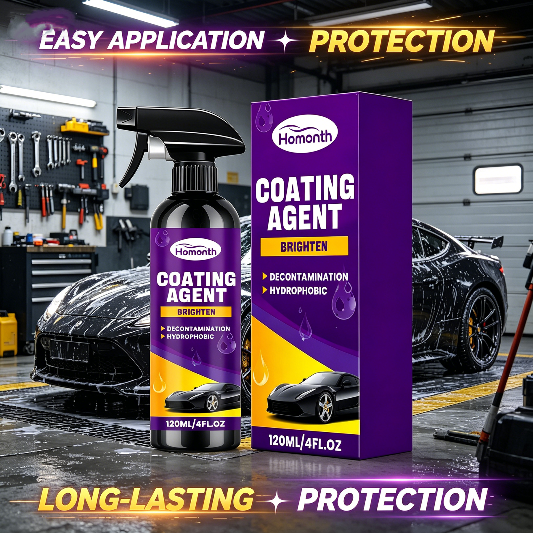 🎁TikTok Last Day Sale - 70% OFF🔥HOMONTH Car Coating Spray