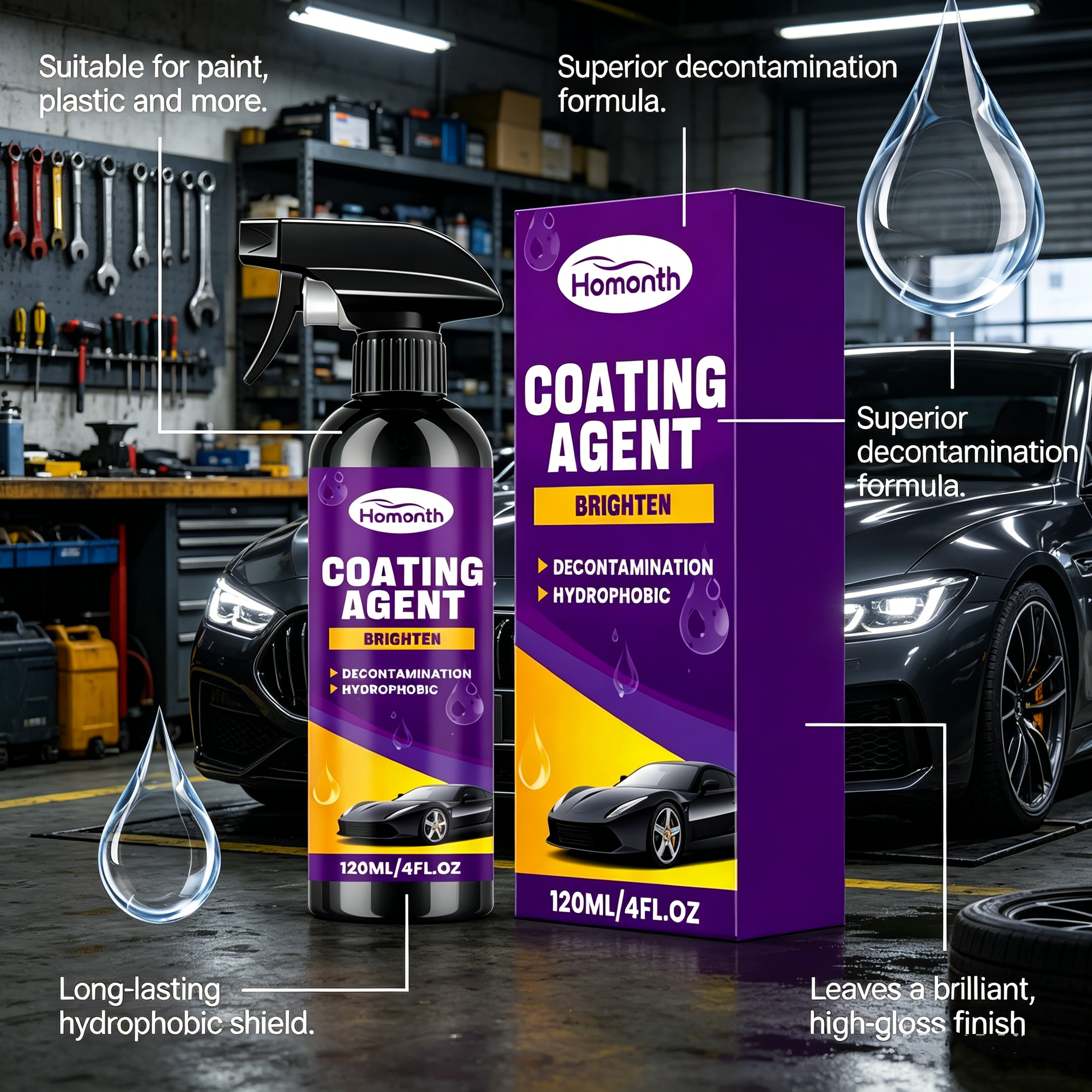 🎁TikTok Last Day Sale - 70% OFF🔥HOMONTH Car Coating Spray 
