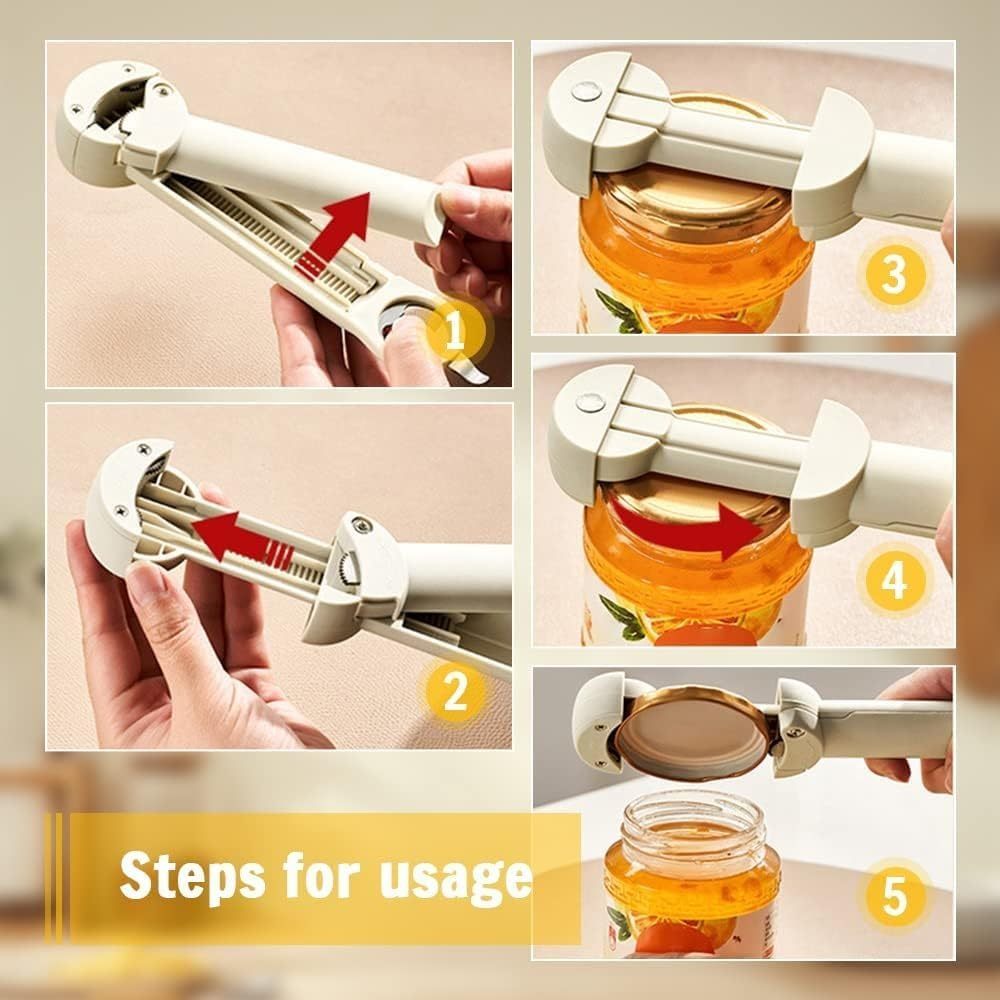 Multifunctional retractable bottle opener
