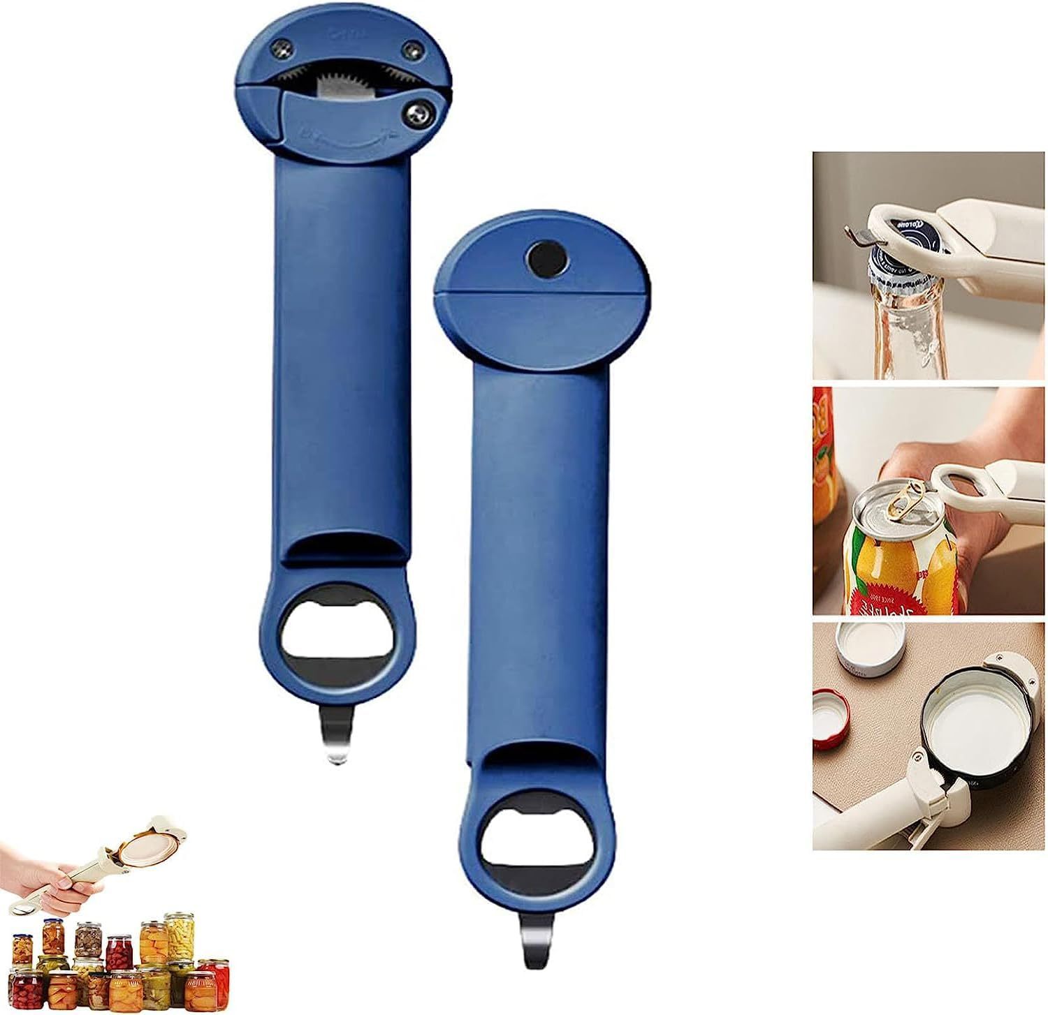 Multifunctional retractable bottle opener