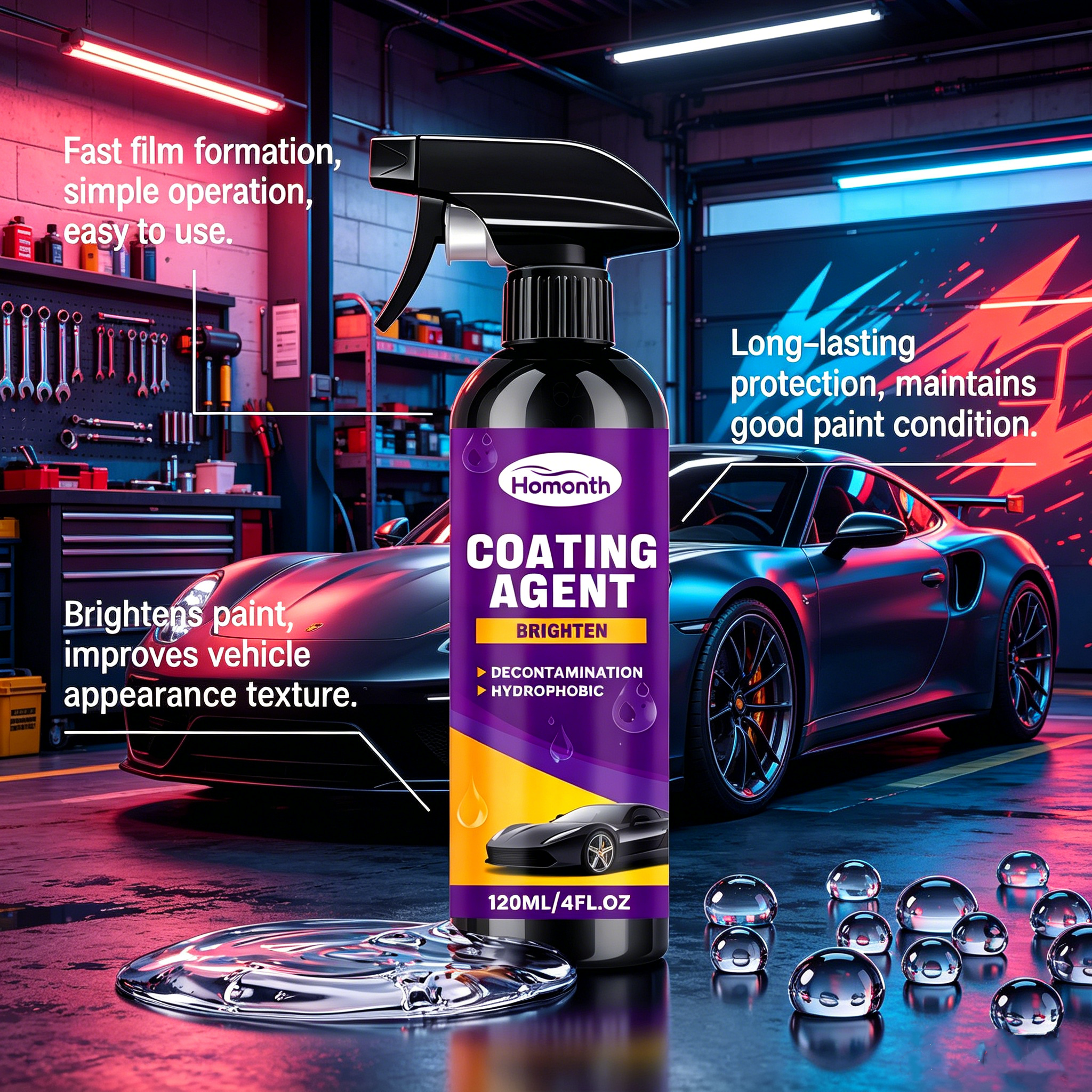 🎁TikTok Last Day Sale - 70% OFF🔥HOMONTH Car Coating Spray 
