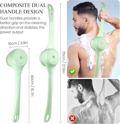 Electric body brush back brush