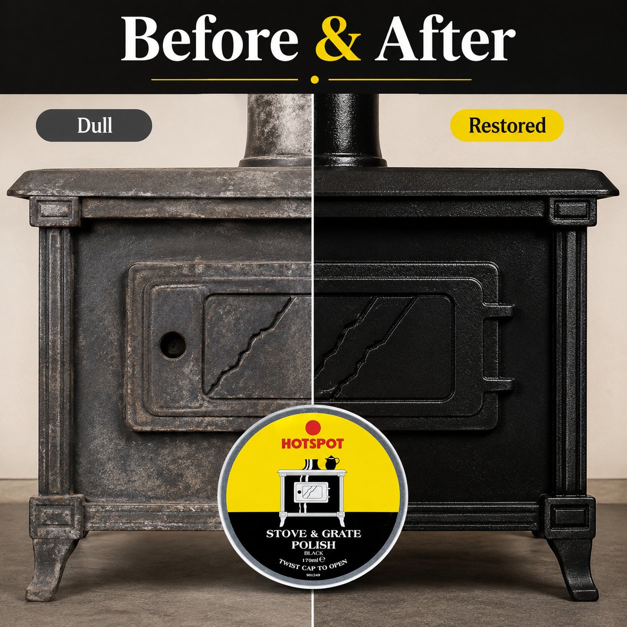Hotspot Stove and Grate Polish Black