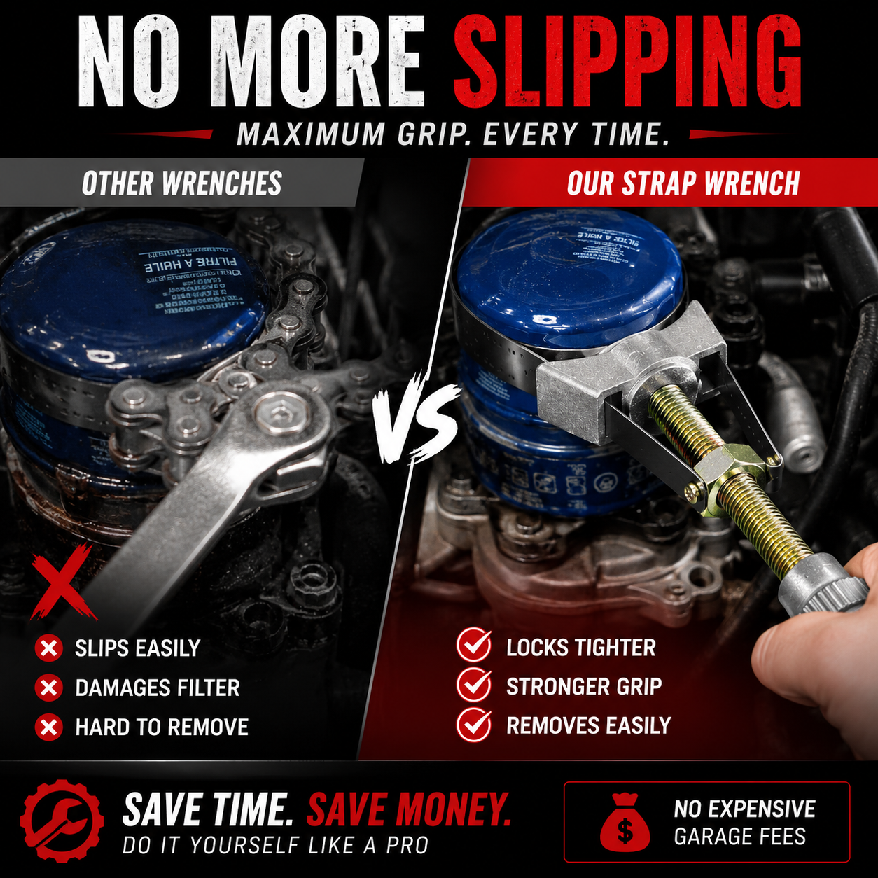 No more slipping oil filter wrench comparison