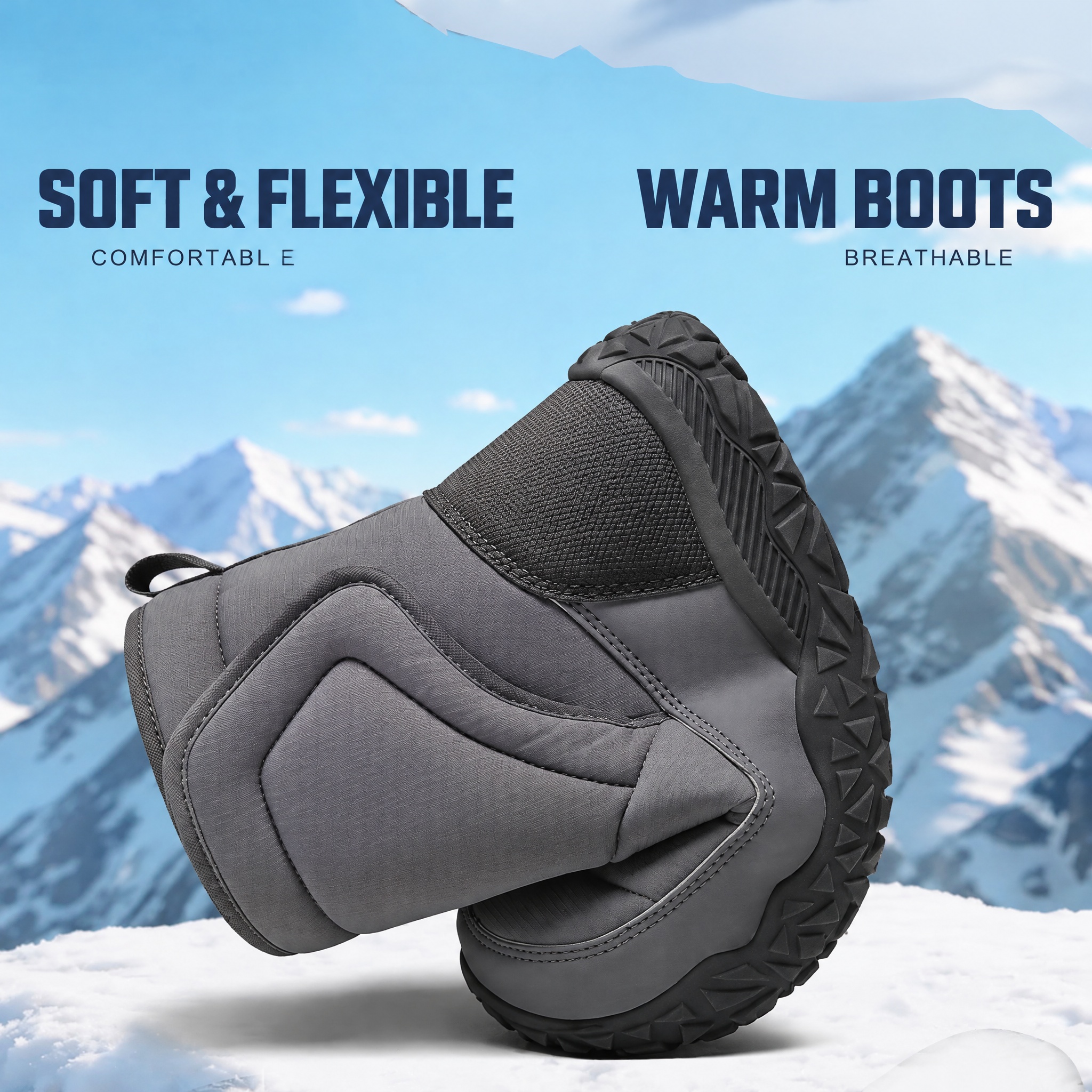 ⏰Last Day! 45% OFF🔥VELTOE®Men’s Fleece Lined Waterproof Winter Snow Boots