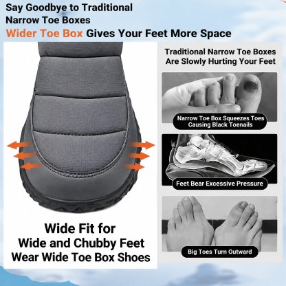 ⏰Last Day! 45% OFF🔥VELTOE®Men’s Fleece Lined Waterproof Winter Snow Boots