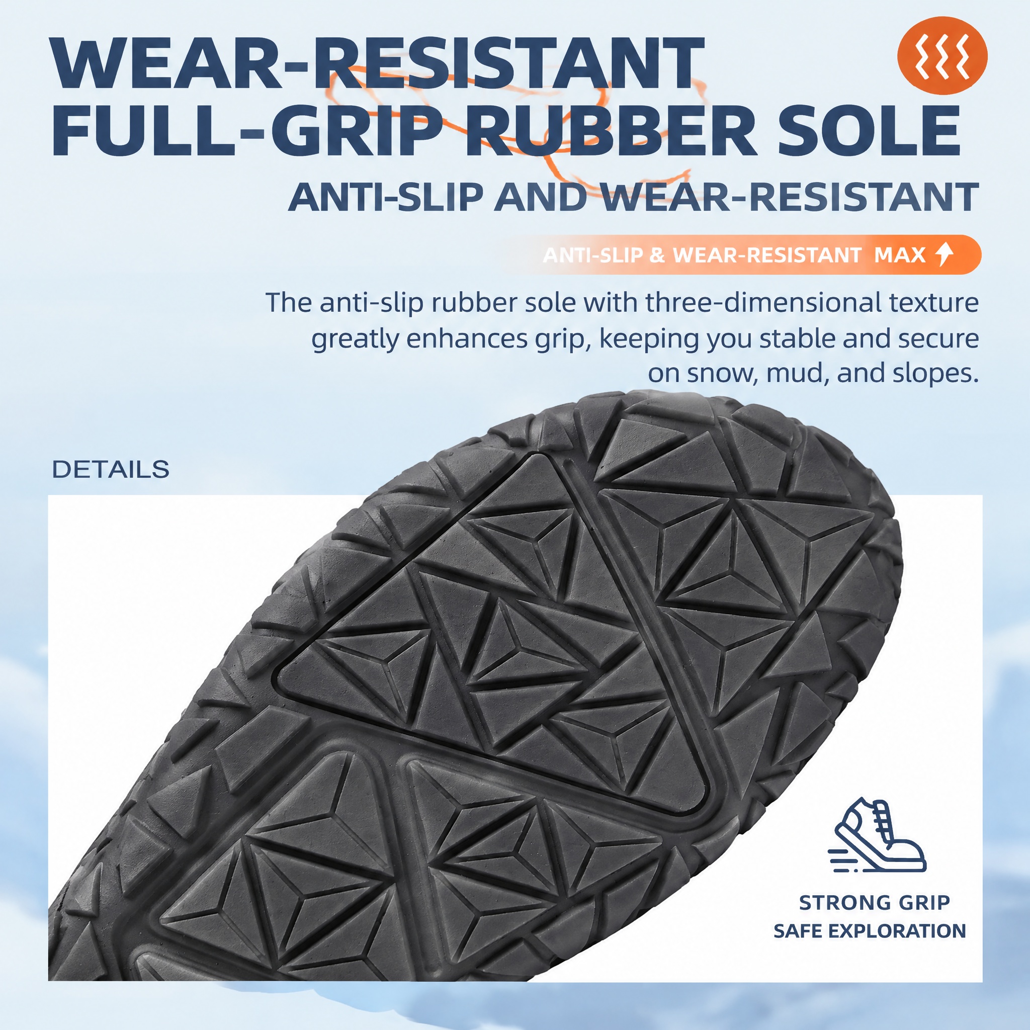 ⏰Last Day! 45% OFF🔥VELTOE®Men’s Fleece Lined Waterproof Winter Snow Boots