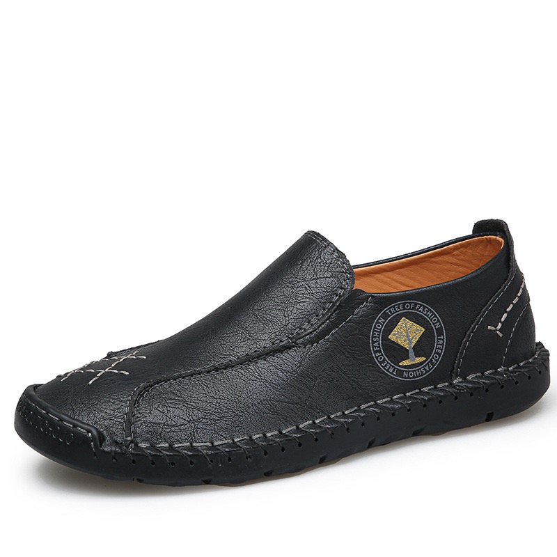 mens handmade cowhide orthopedic loafers