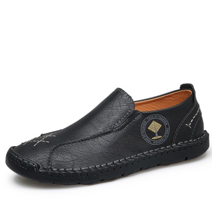 mens handmade cowhide orthopedic loafers