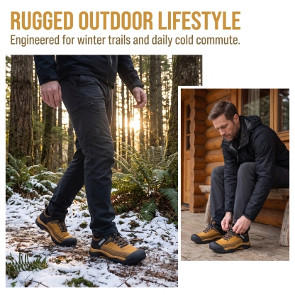 VELTOE®Men’s Outdoor Hand Sewn Slip-On Full Grain Leather Boots