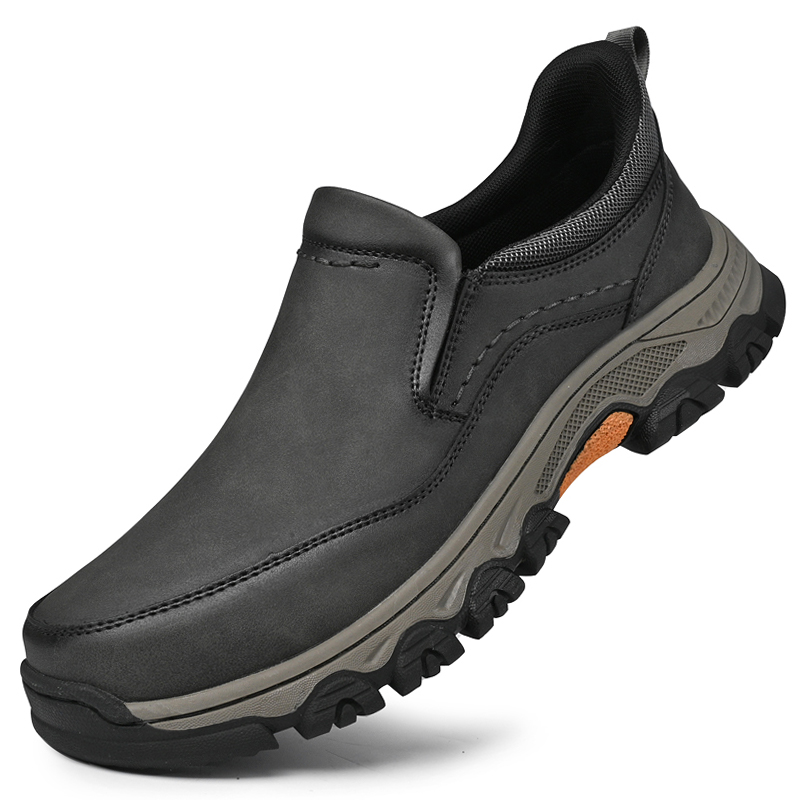mantraff mens genuine leather orthopedic walking shoes