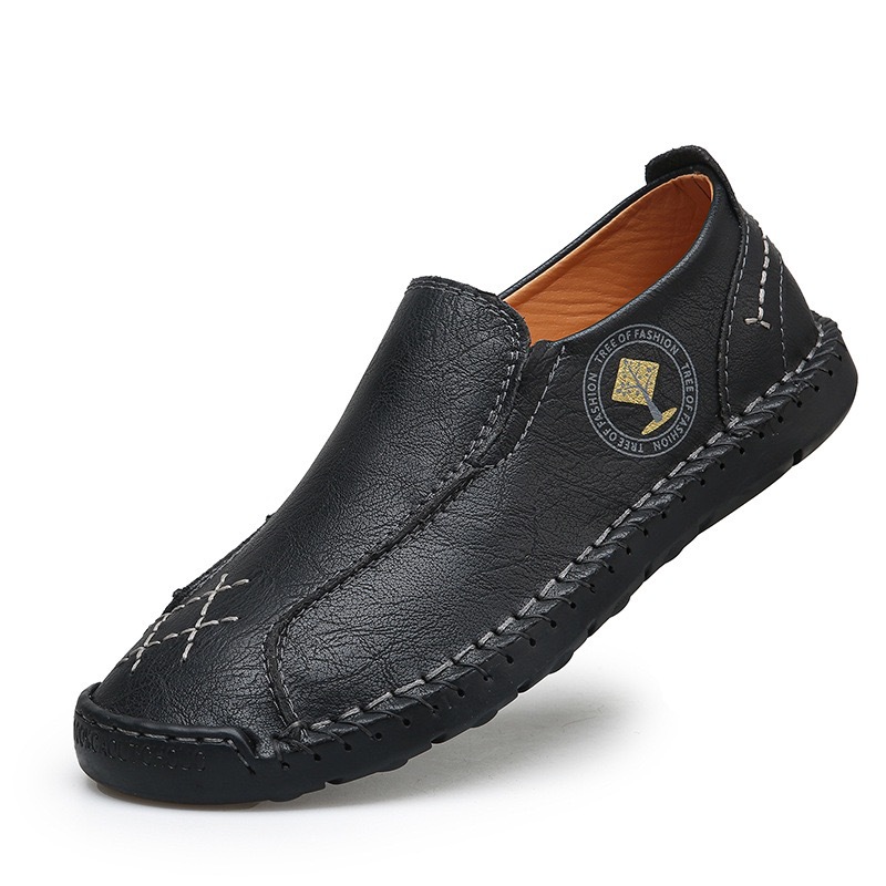 mens handmade cowhide orthopedic loafers
