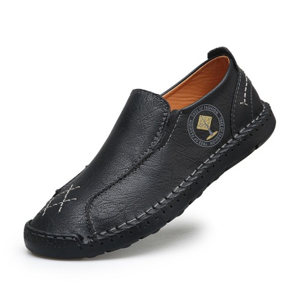 mens handmade cowhide orthopedic loafers