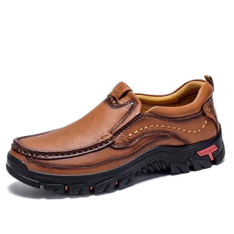 mantraff men handmade genuine leather orthopedic walking shoes
