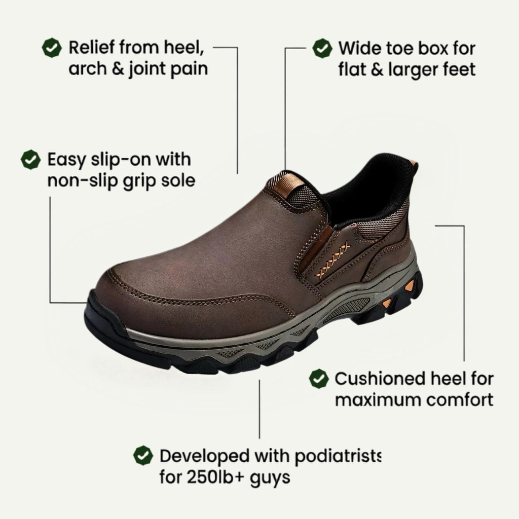 ⏰Last Day! 45% OFF 🔥GARB®Men's Genuine Leather Outdoor Orthopedic shoes