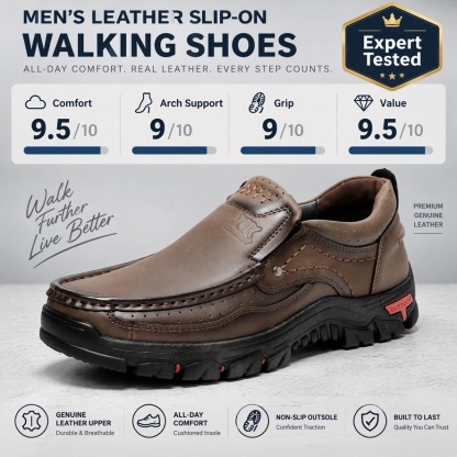 ⏰Last Day! 45% OFF  🔥VELTOE®Men’s Slip-On Outdoor Genuine Leather Shoes