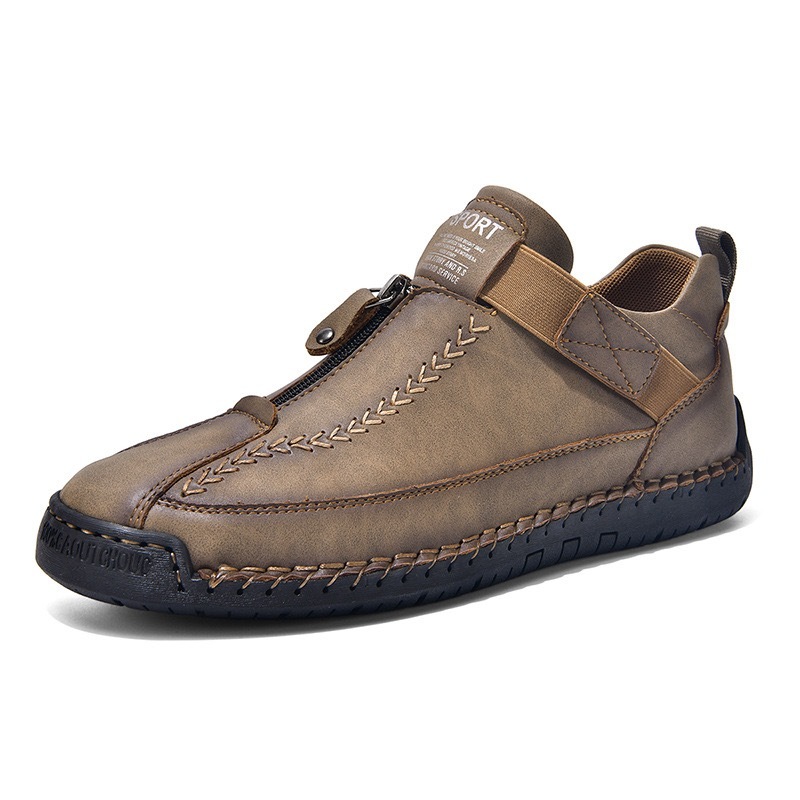 mans handmade genuine leather orthopedic boots