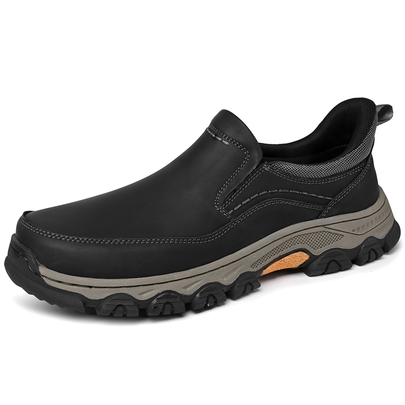 mantraff mens genuine leather orthopedic walking shoes