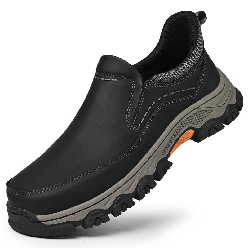 mantraff mens genuine leather orthopedic walking shoes