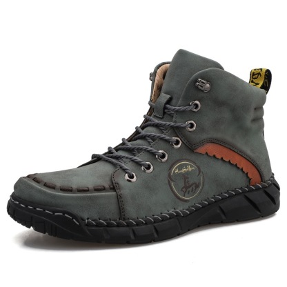 mens genuine leather orthopedic outdoor boots