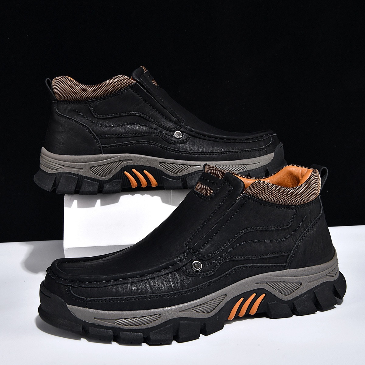 ⏰Last Day!45% OFF 🔥VELTOE® Men‘s Handmade Genuine Leather Watreproof Orthopedic Boots 