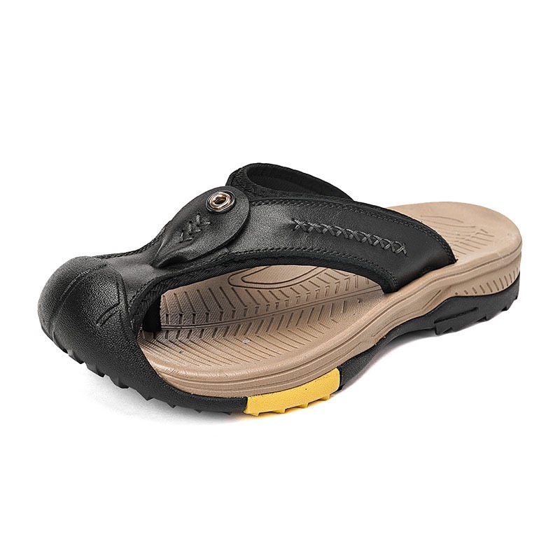 GARB Mens Handmade Cowhide Outdoot Orthopedic Sandals