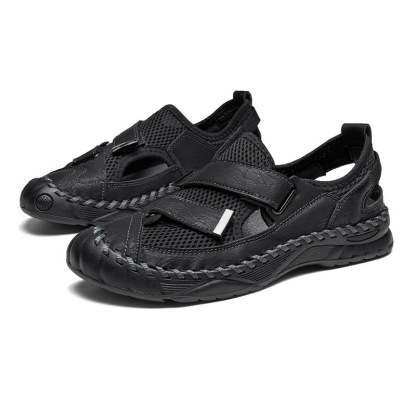 GARB Men's Handmade Cowhide Mesh Breathable Sneakers