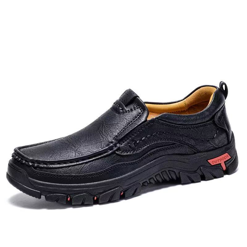 mantraff men handmade genuine leather orthopedic walking shoes