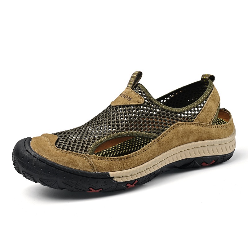 GARB Men's Genuine Leather Breathable Orthopedic Loafers