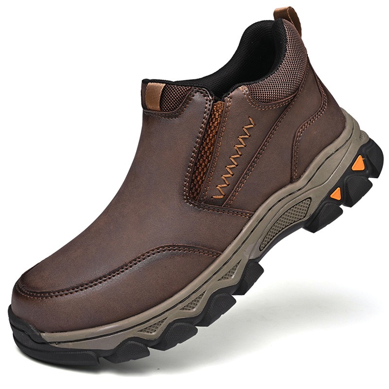mens handcrafted genuine leather orthopedic walking boots