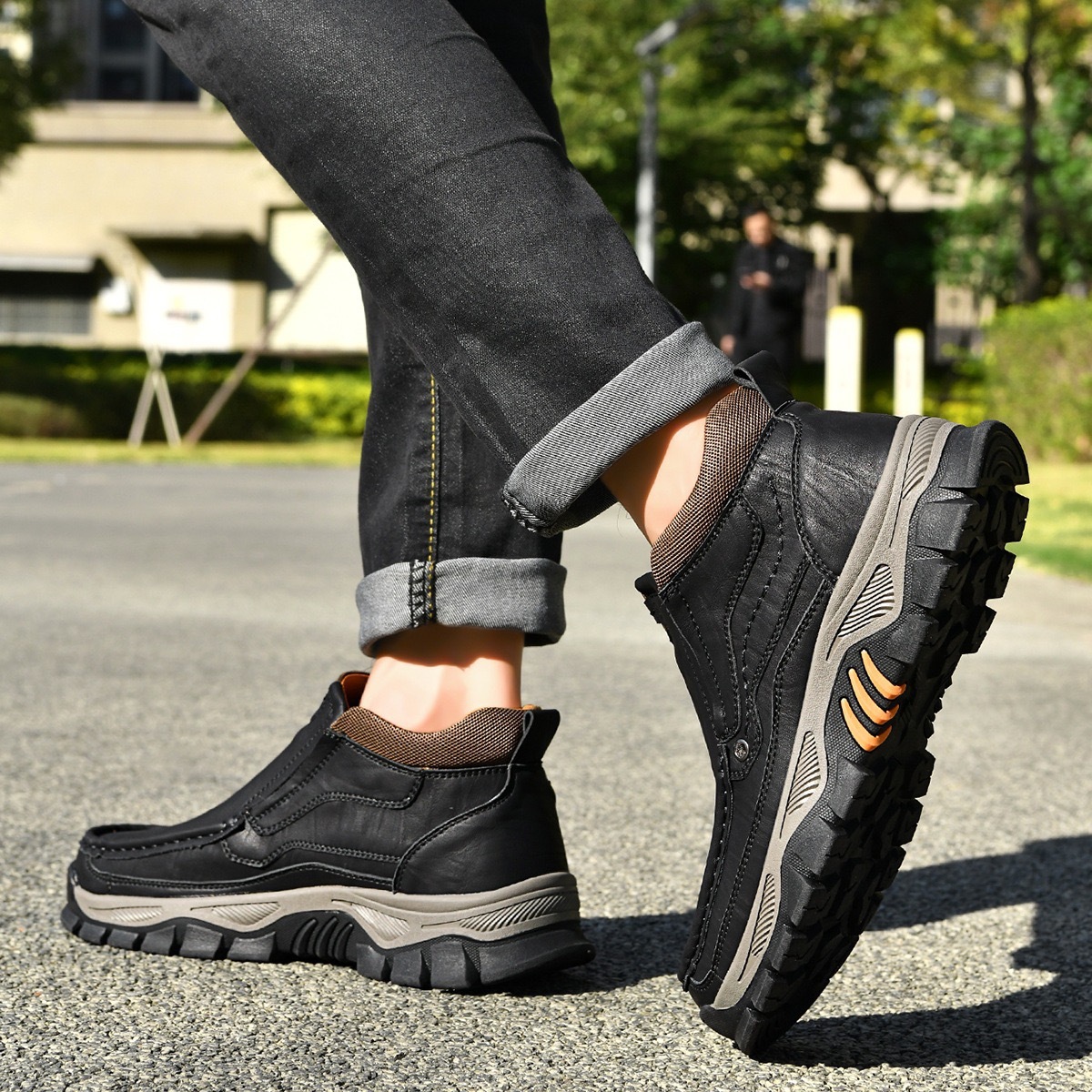 ⏰Last Day!45% OFF 🔥VELTOE® Men‘s Handmade Genuine Leather Watreproof Orthopedic Boots 