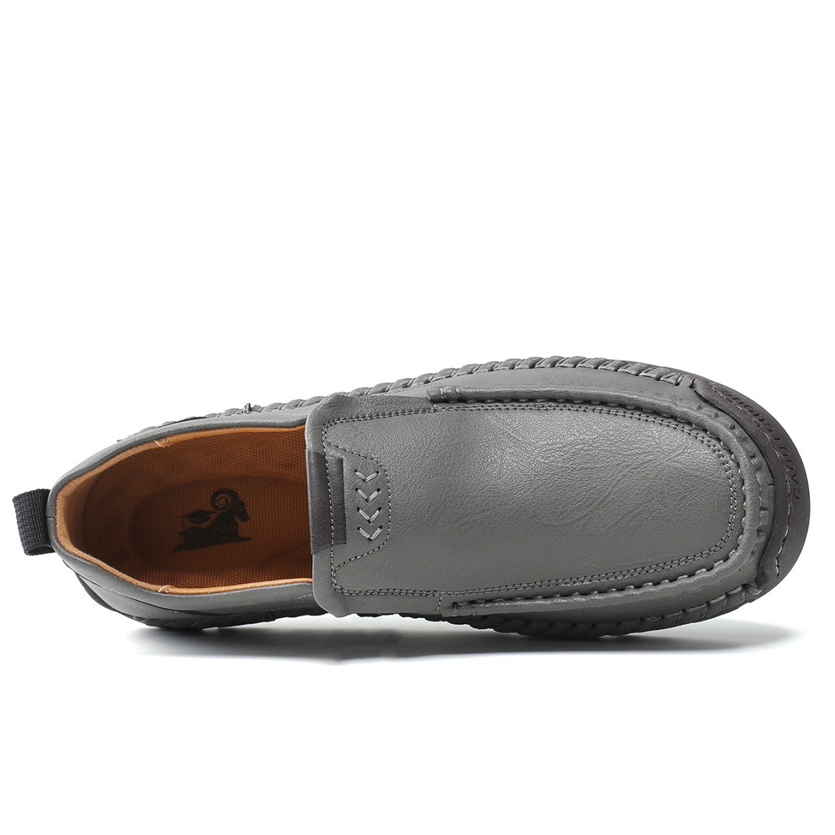 Mens Handcrafted Cowhide Orthopedic Loafers