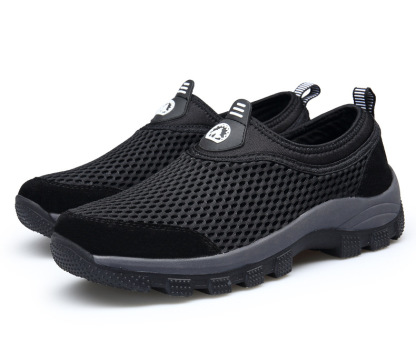 Mens Casual Slip On Mesh breathable Walking Hiking Sneaker